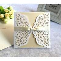 Invitation Holder Laser Cut Invitation Card Wedding Decoration Beautiful Card